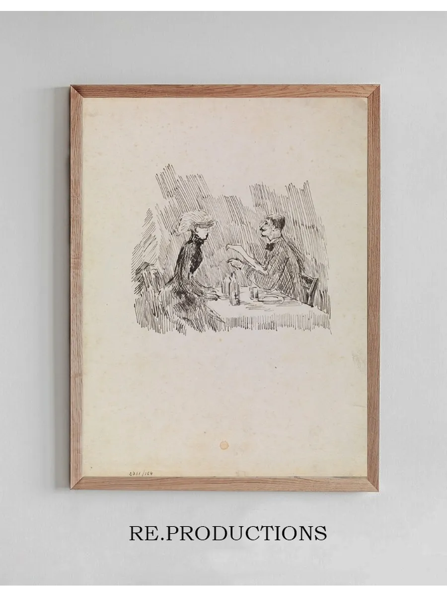 Gentleman and Lady at the Table