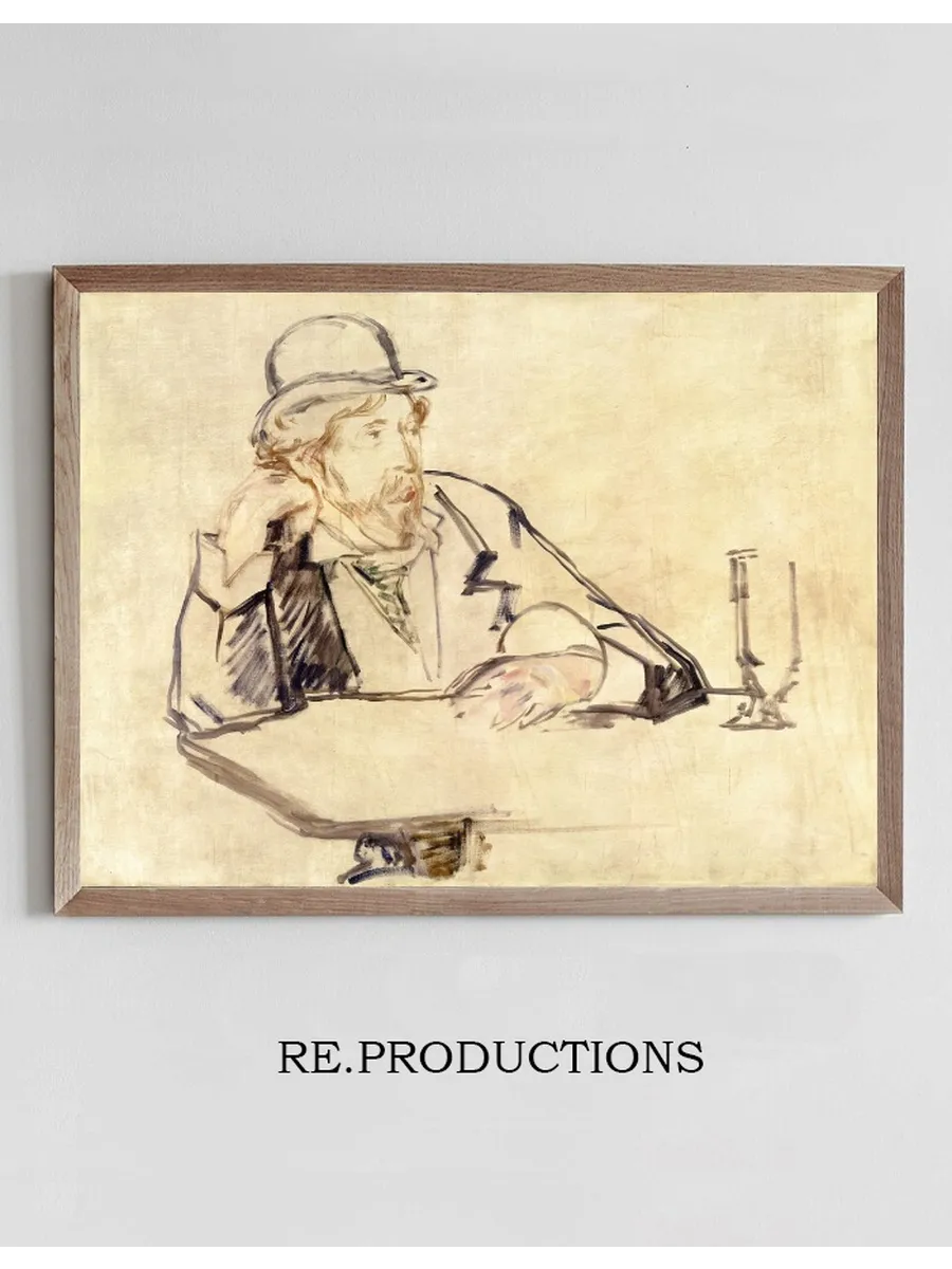 George Moore (1852 1933) at the Caf