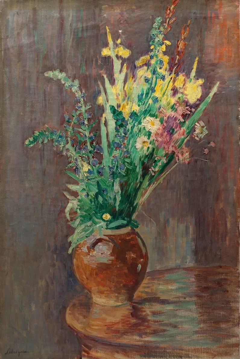 Gerbe de Fleurs Dans Un Pot