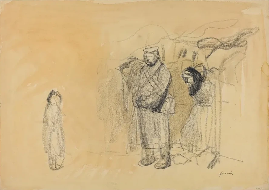 German Soldiers and French Child