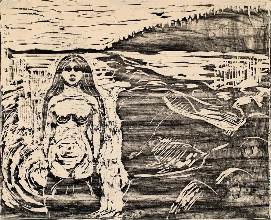 Girl Bathing