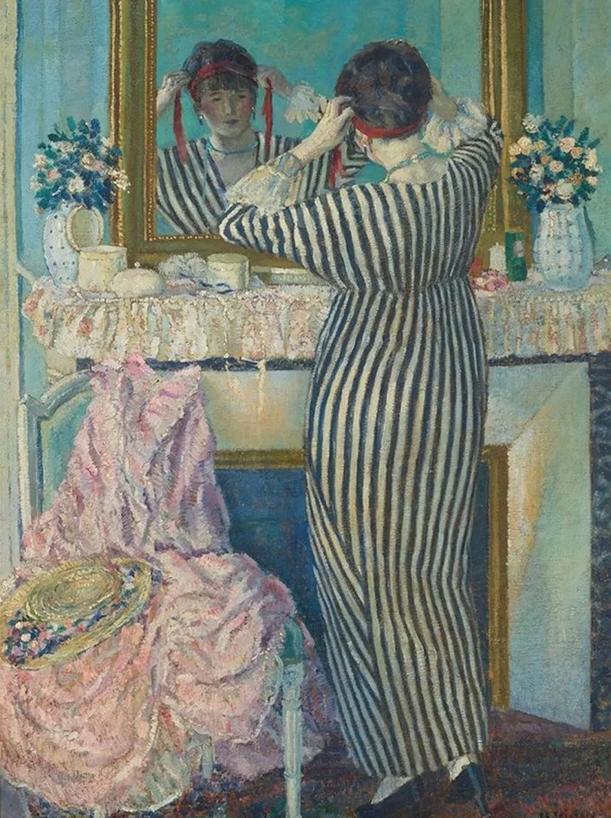 Girl Dressing Her Hair (Girl Arranging Her Headdress)