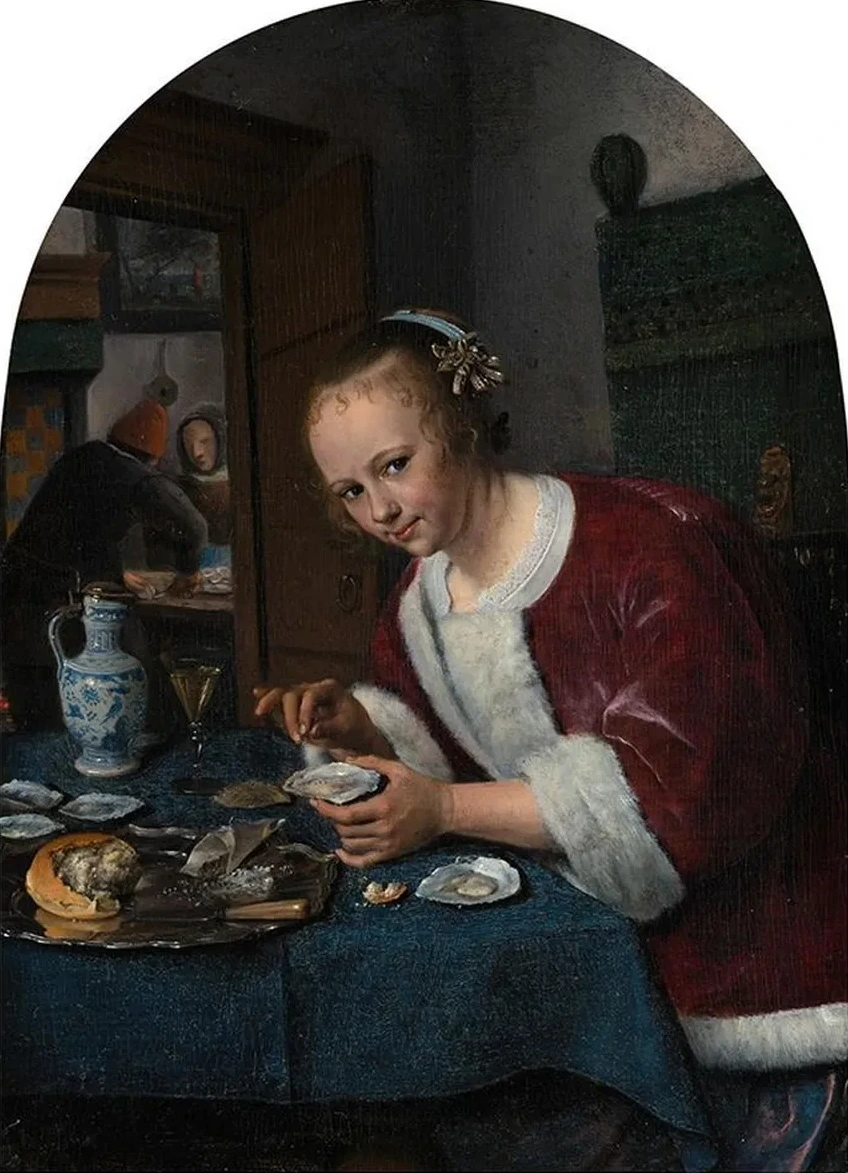 Girl Eating Oysters