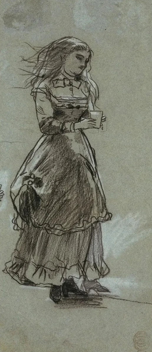 Girl Holding a Drinking Glass