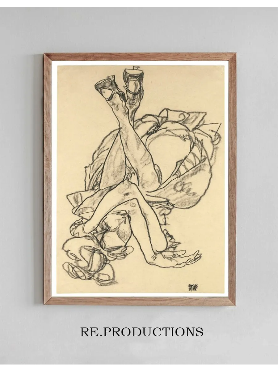 Girl Lying On Her Back With Crossed Arms And Legs