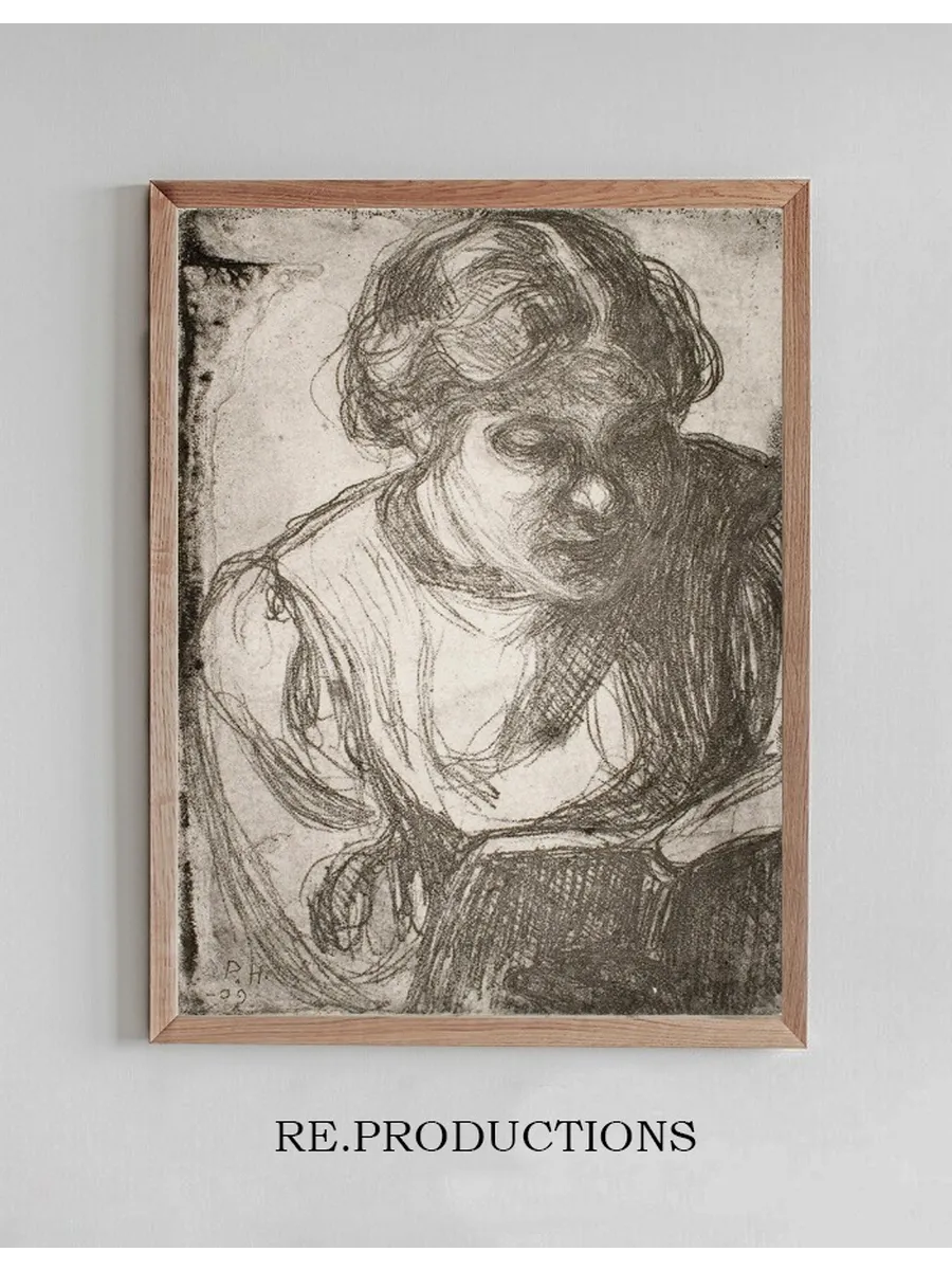 Girl Reading (Hilda Tamminen)