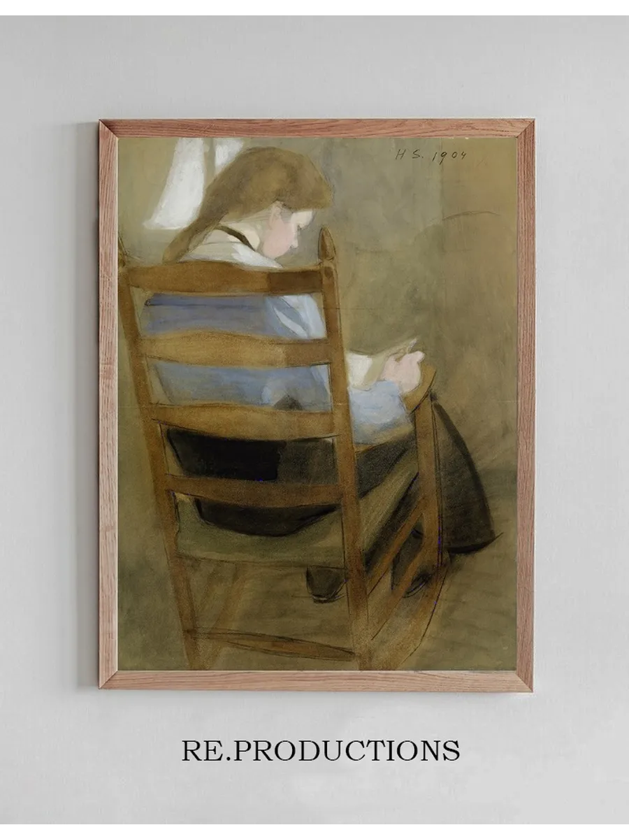 Girl Reading (Seated Girl)