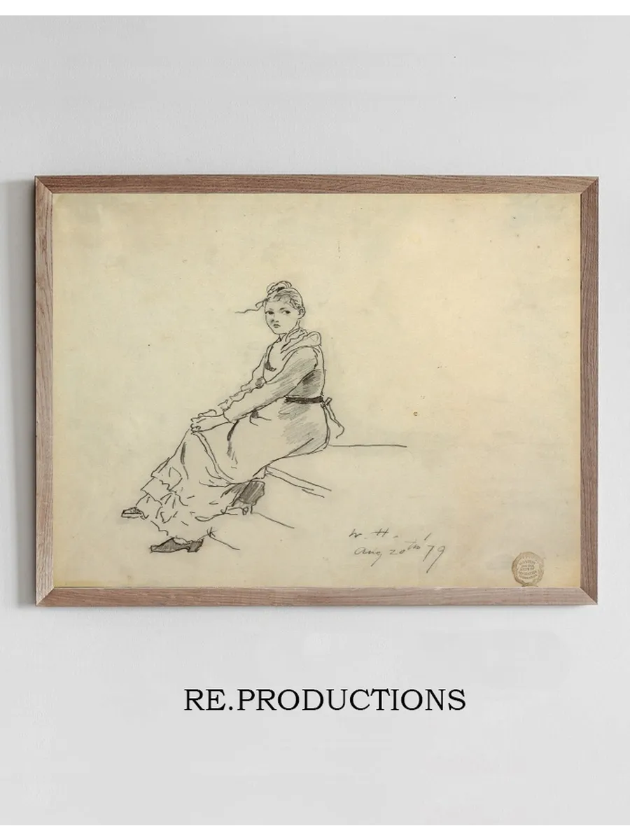 Girl Seated on a Step