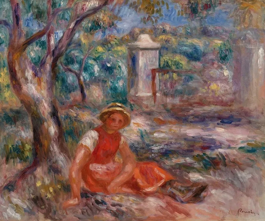 Girl at the Foot of a Tree (fillette Au Pied D Un Arbre)