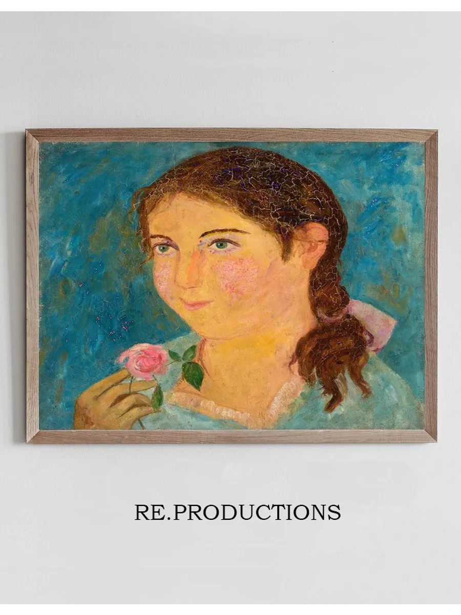 Girl Holding a Rose in Her Hand