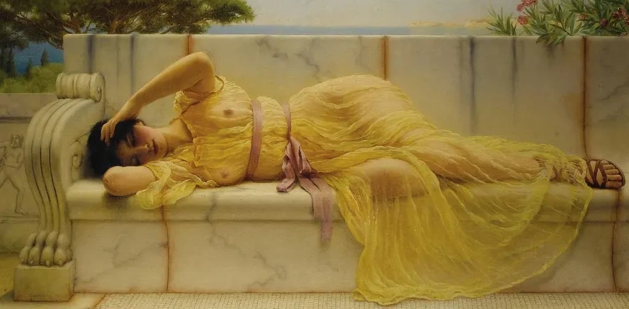 Girl in Yellow Drapery