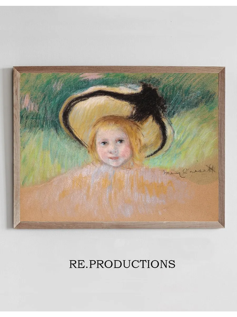 Girl in a Hat with a Black Ribbon