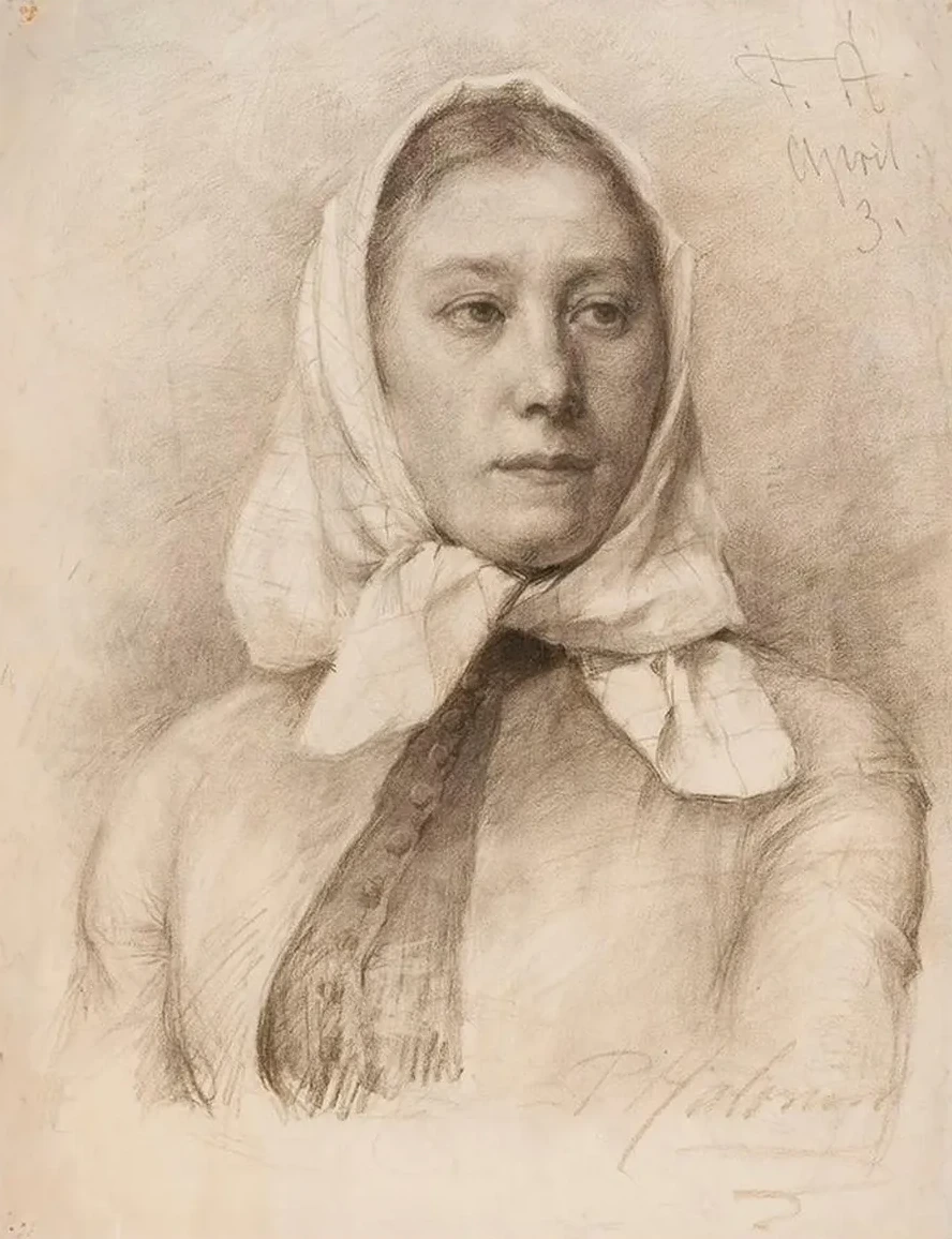 Girl in a Scarf
