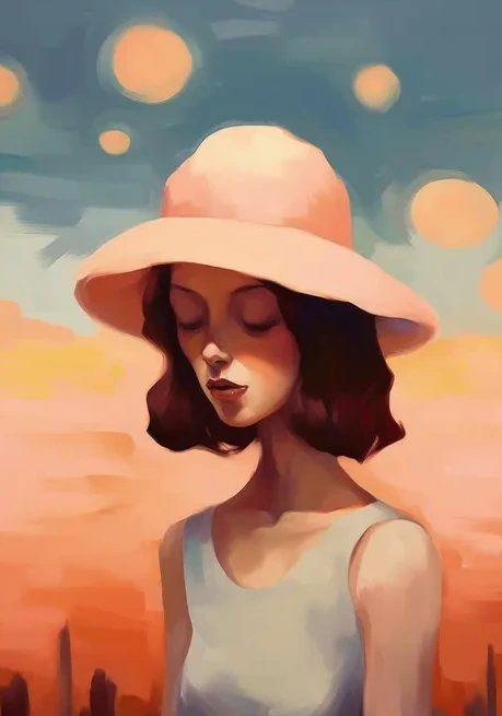 Girl with Hat 1