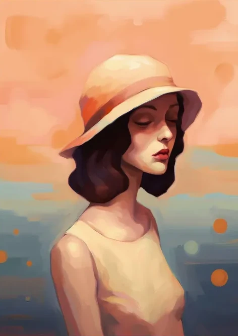 Girl with Hat 2