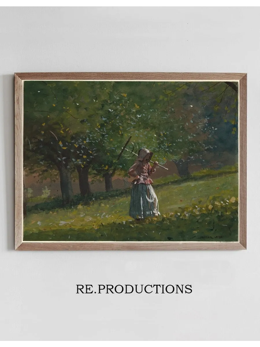 Girl with Hay Rake