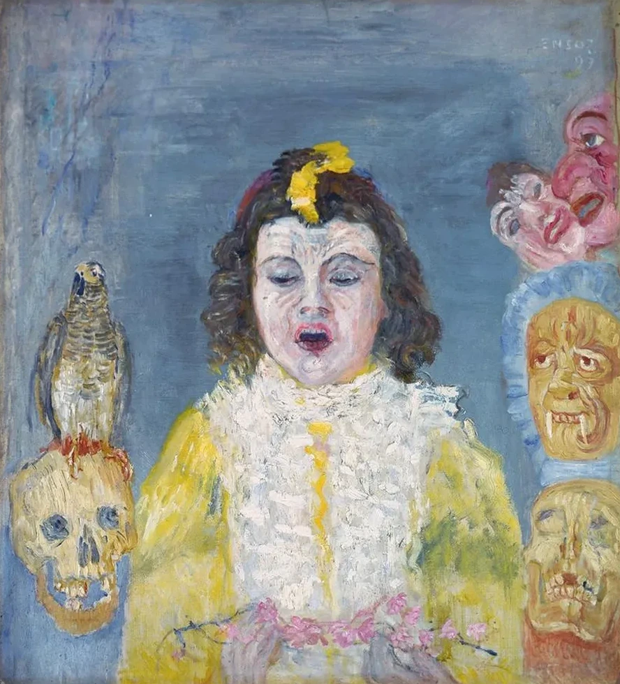 Girl with Masks (Communion)