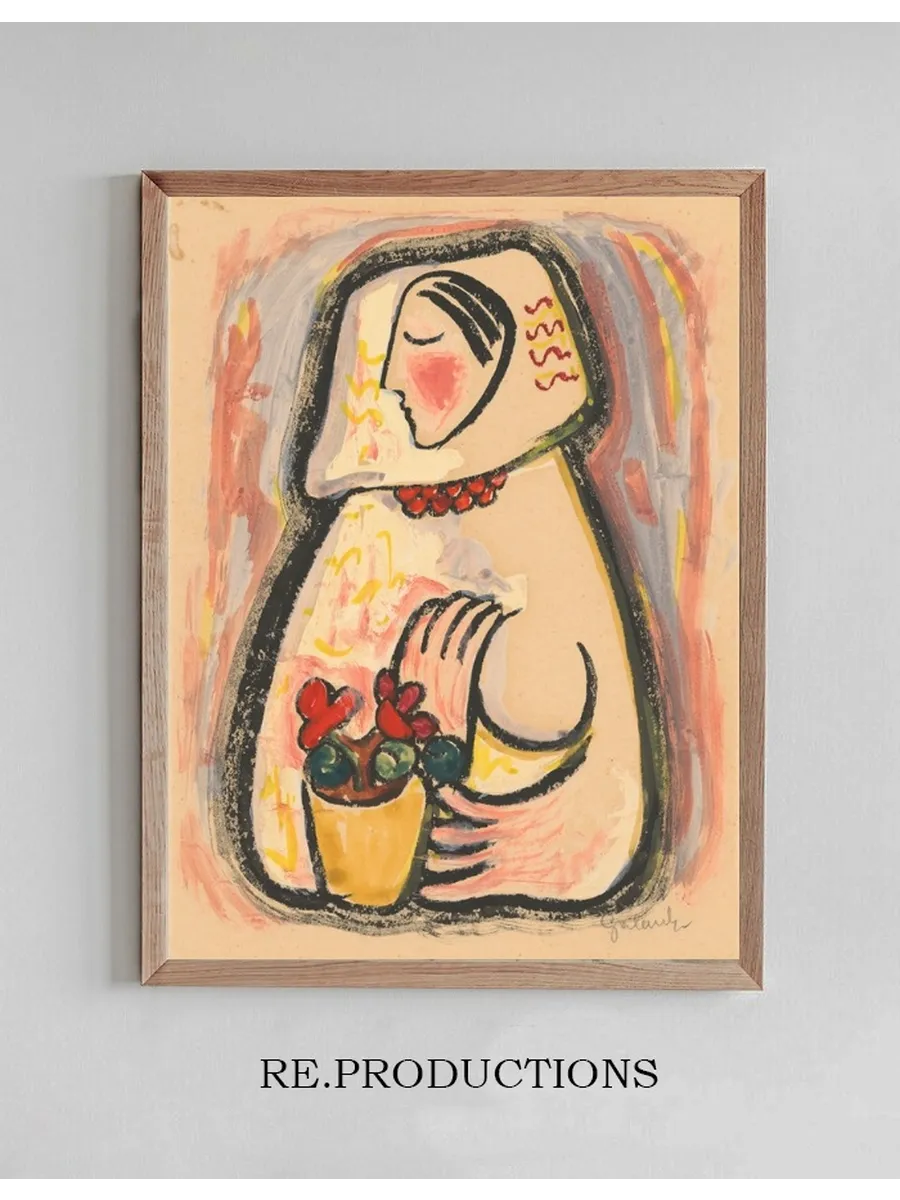 Girl with a Basket of Flowers