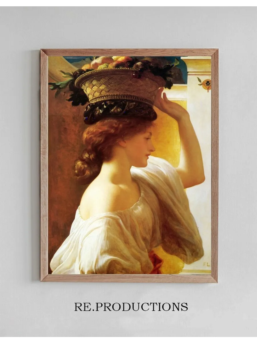 Girl with a Basket of Fruit Date