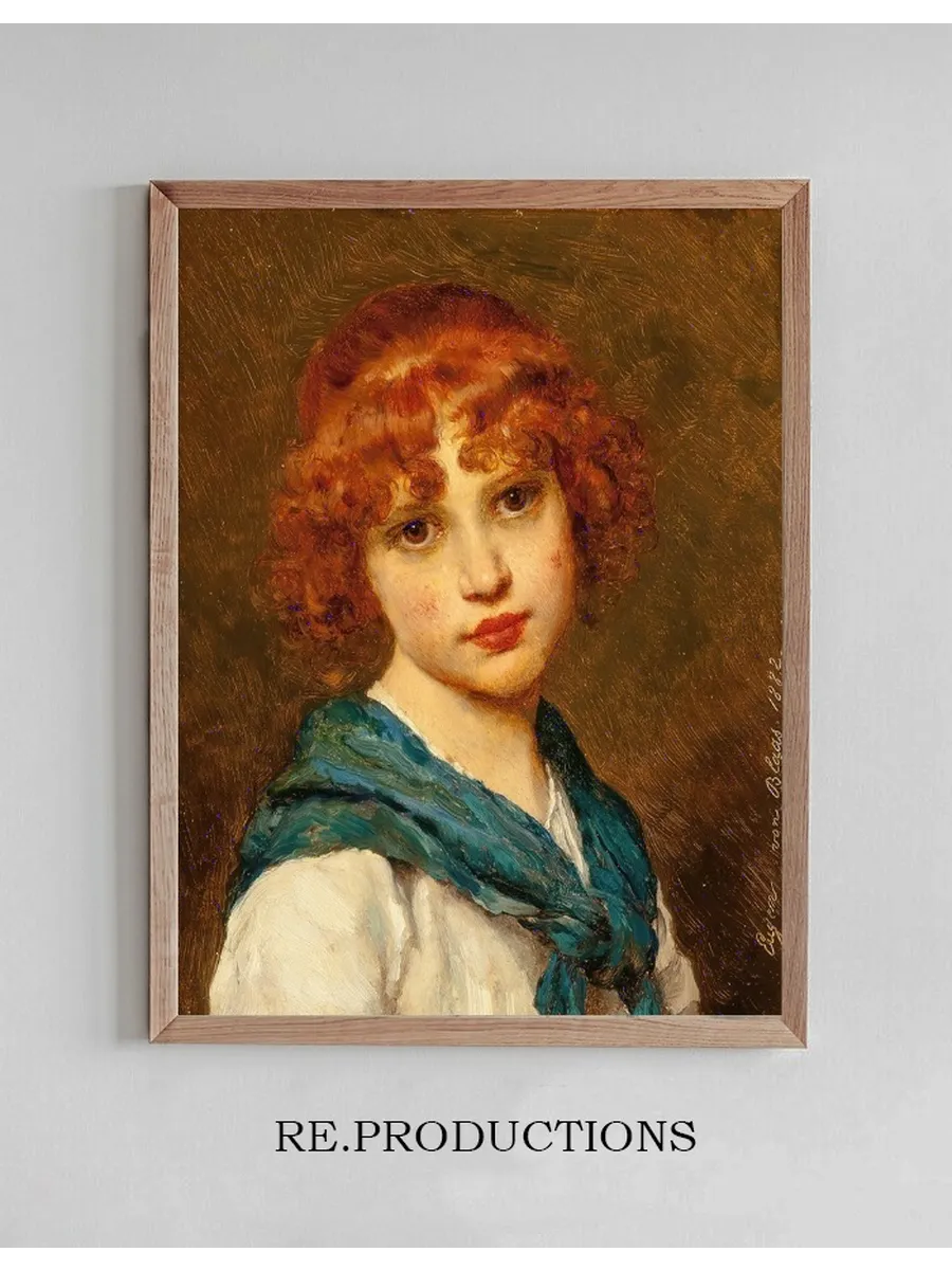 Girl with a Blue Scarf