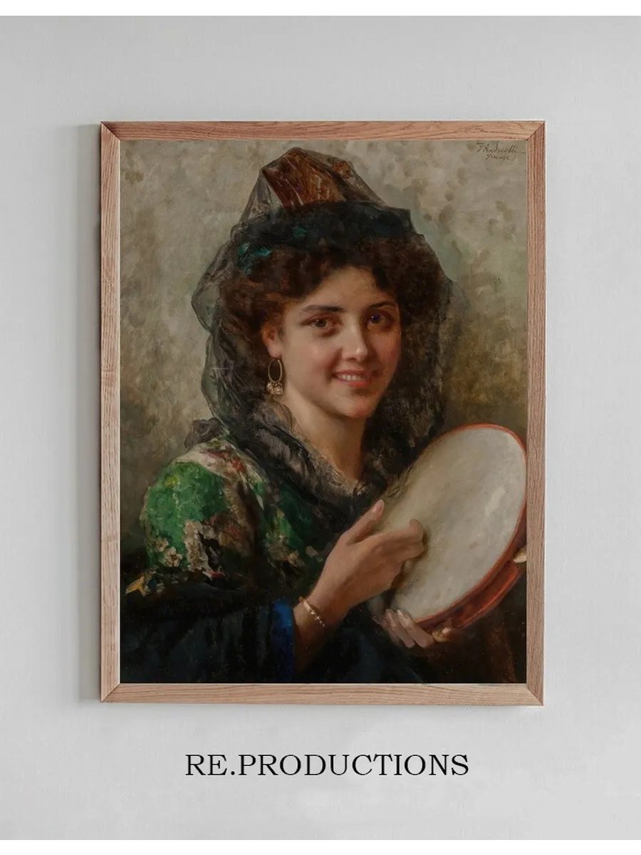 Girl with a Tambourine