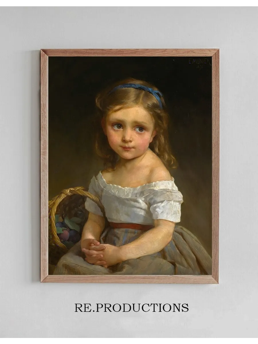 Girl with Basket of Plums