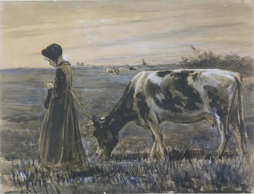 Girl with Cow