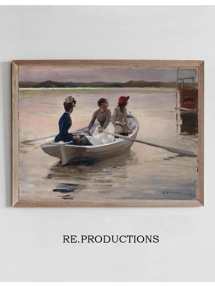 Girls in a Rowing Boat (summer in the Archipelago)
