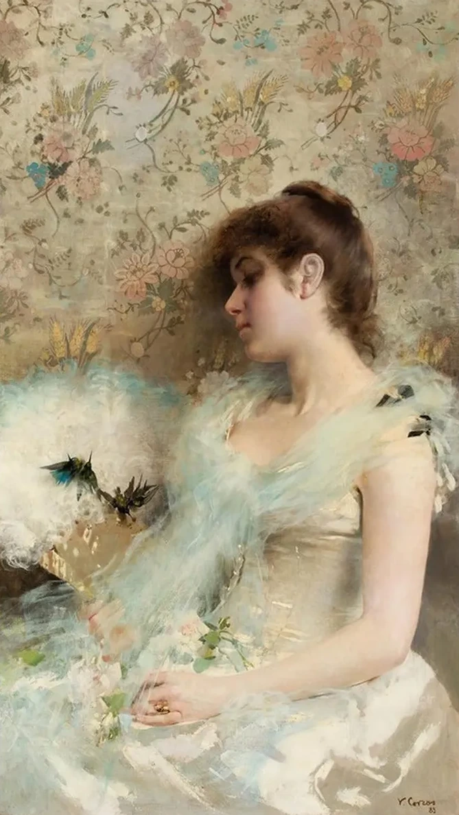 Girlwith Hummingbirds