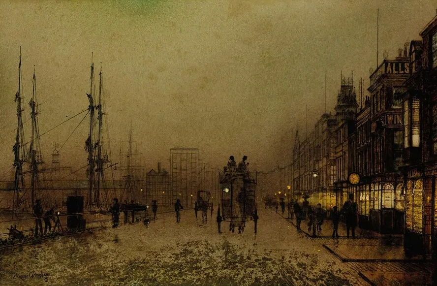 Glasgow Docks, at Twilight