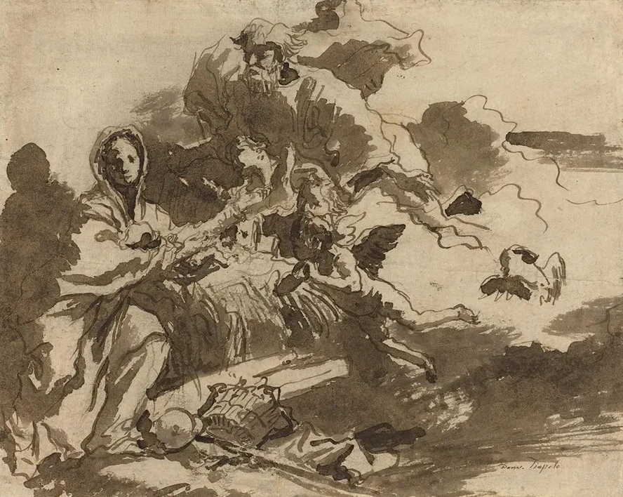 God the Father and Angels Adoring the Madonna and Child
