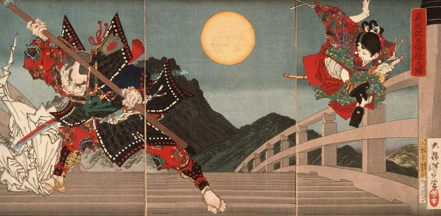 Goj Bridge, an Episode from the Life of Yoshitsune