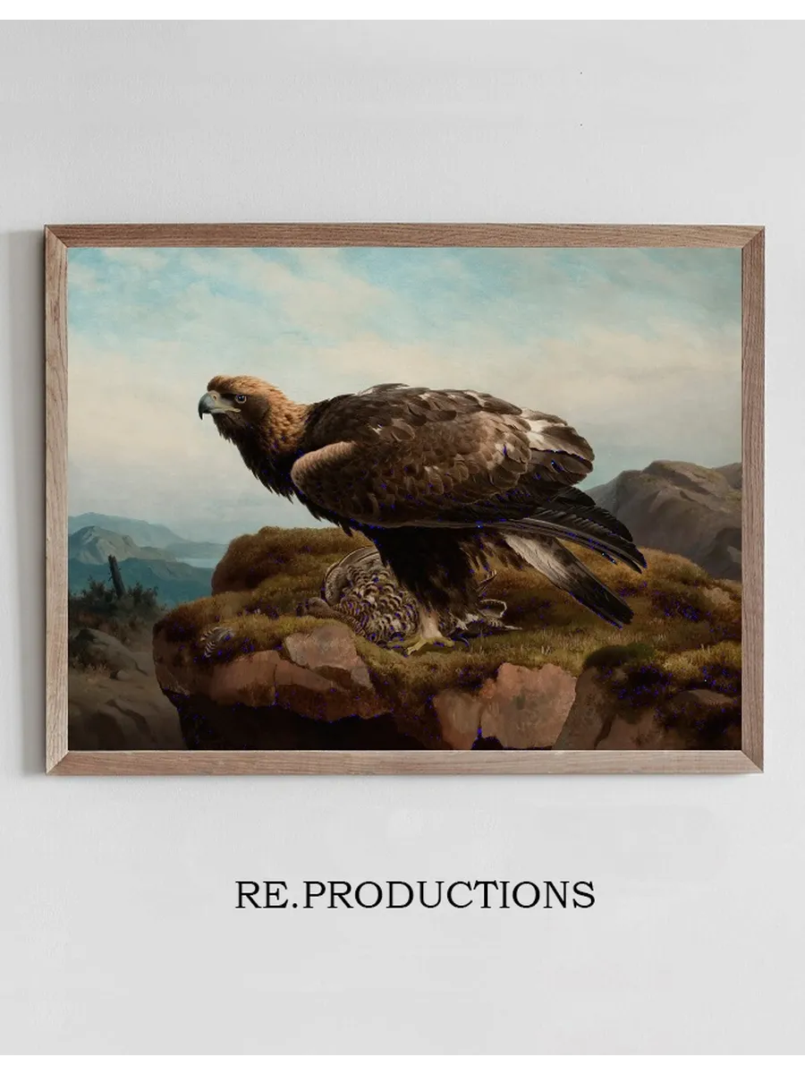Golden Eagle At A Cliff's Edge