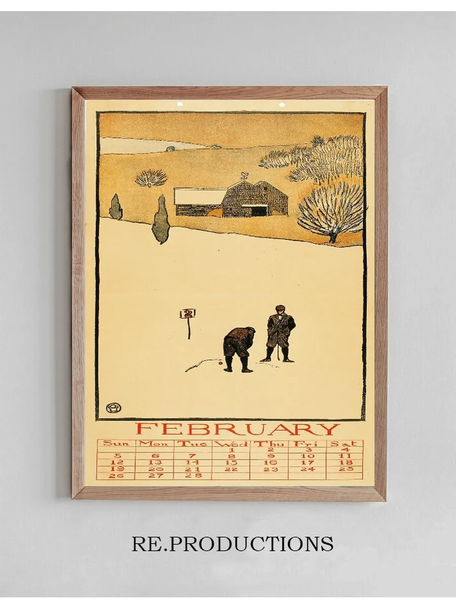 Golf Calendar. February