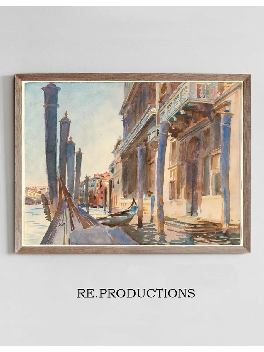Gondola Moorings on the Grand Canal