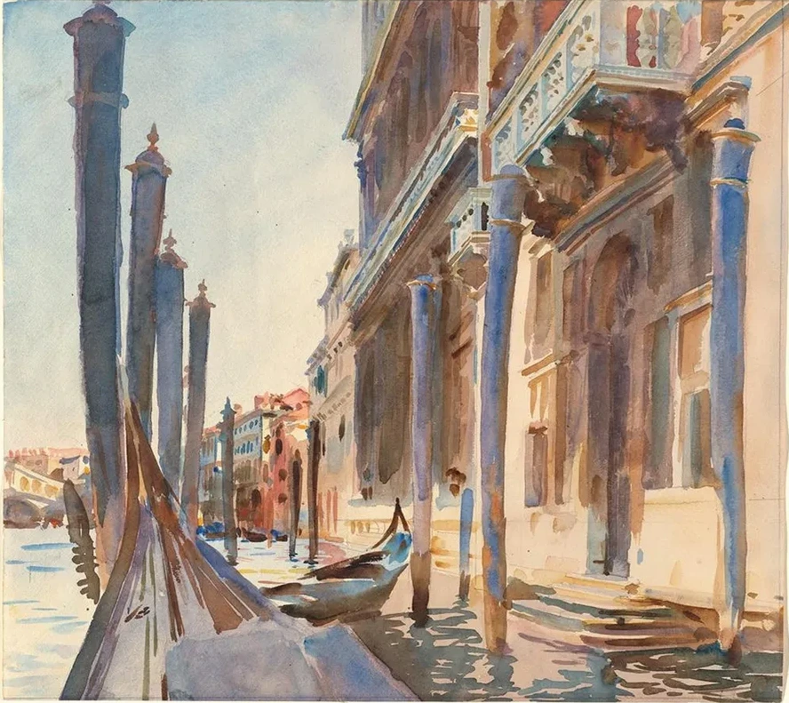 Gondola Moorings on the Grand Canal
