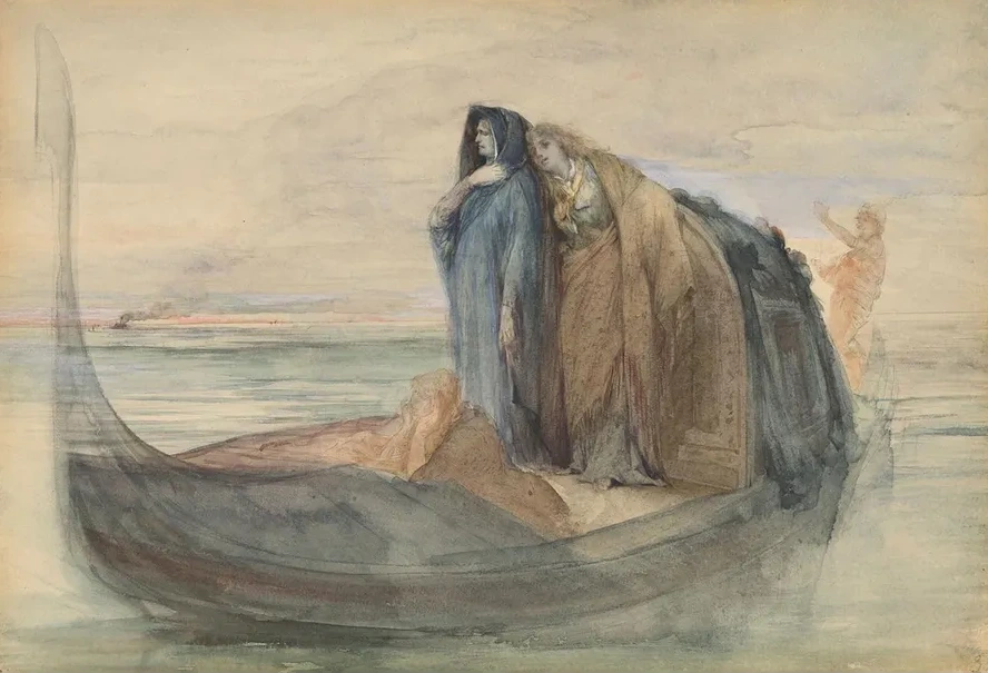 Gondola in the Venetian Lagoon