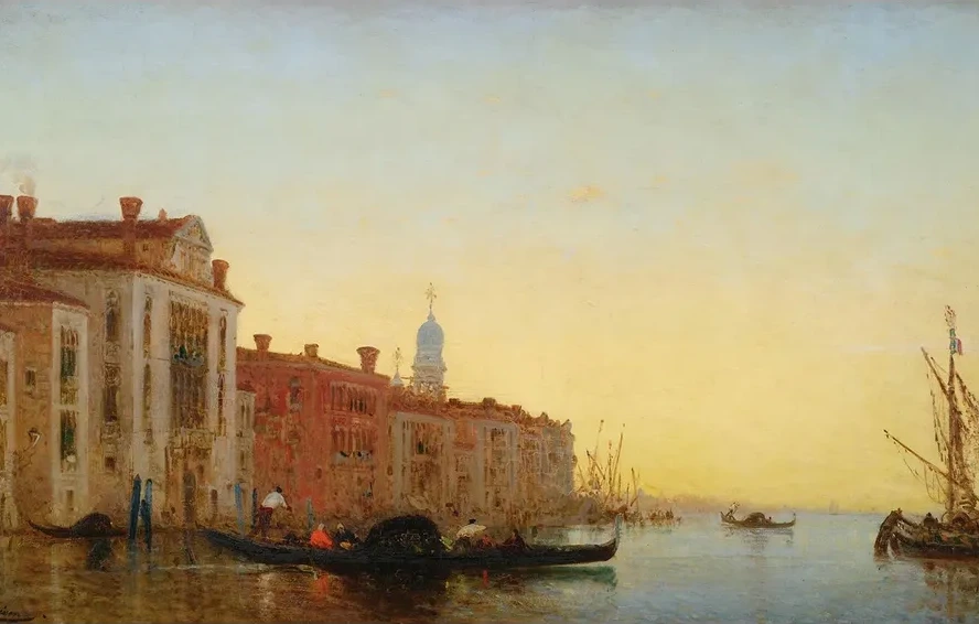 GondoleTraversant L entr e Du Grand Canal