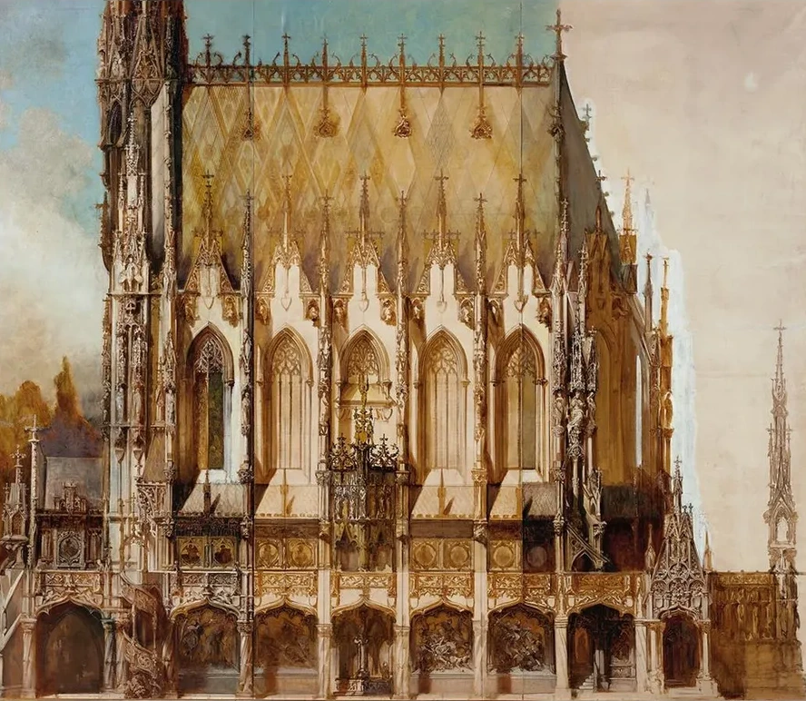 Gotische Grabkirche St. Michael, Seitenansicht