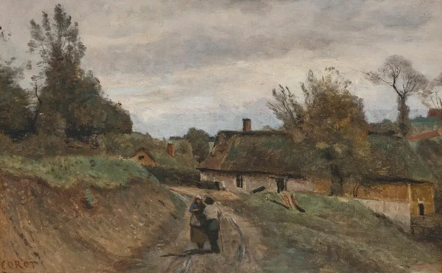 Gouvieux, Paysan et Paysanne, Chemin et Village de Chaumi Res