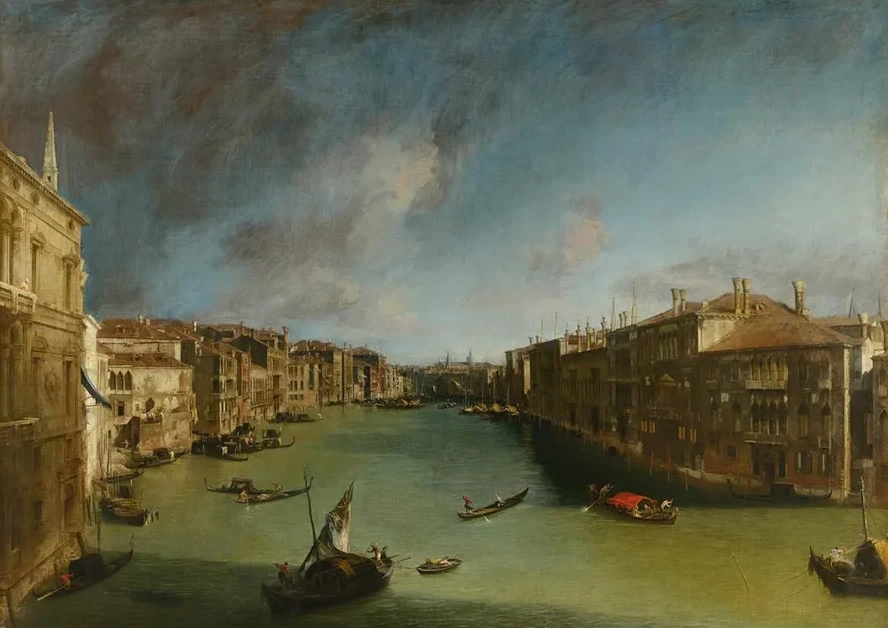 Grand Canal from Palazzo Balbi Towards the Rialto