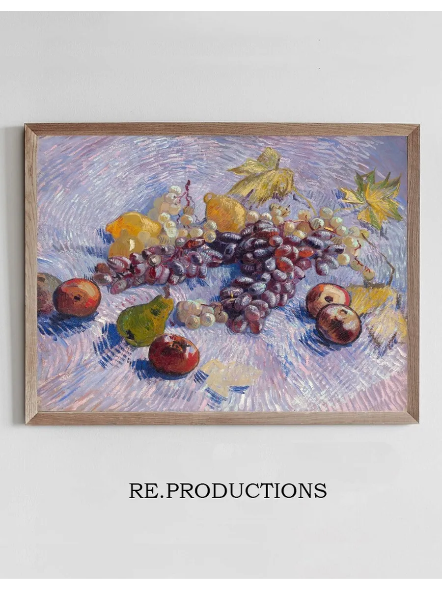 Grapes, Lemons, Pears, and Apples