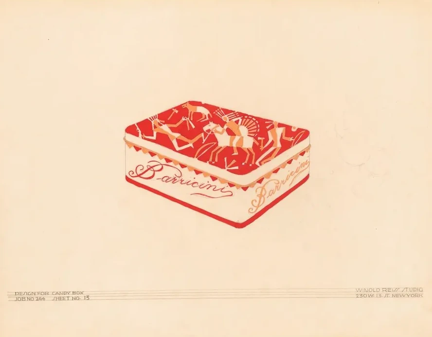 Graphic Design Drawings for Barricini Candy Packages