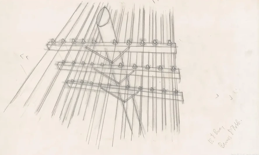 Graphic Designs for Fortune Magazine. Study of Telephone Poles