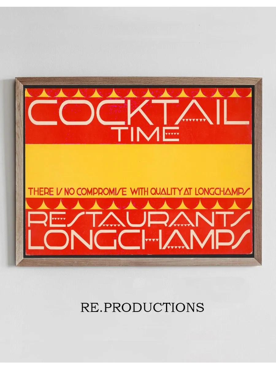 Graphic Designs for Longchamps Restaurants. Cocktail Card