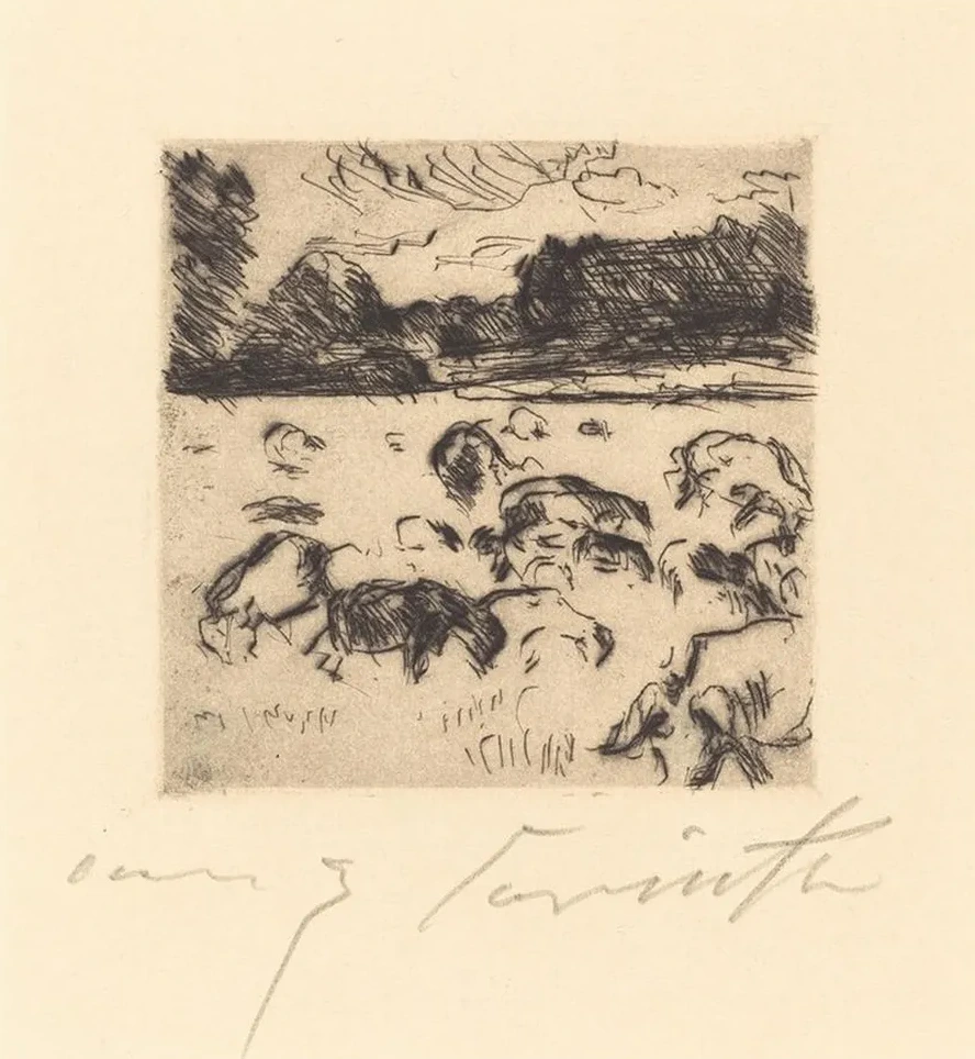 Grazing Sheep (Weidende Schafe)