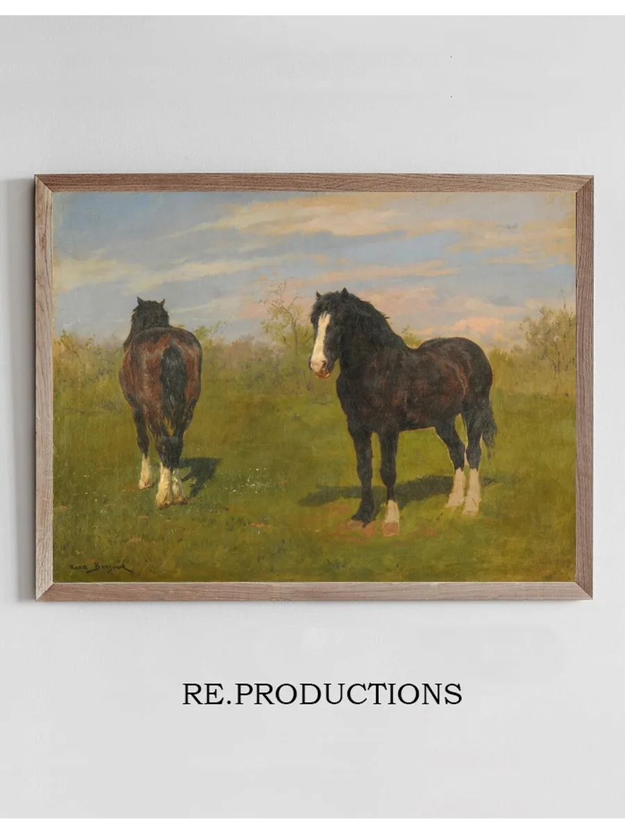 Grazing Horses