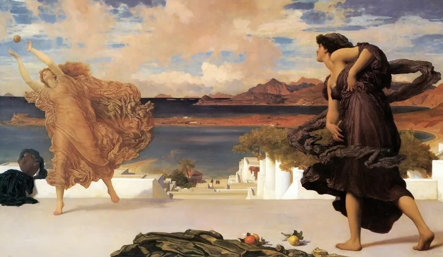 Greek Girls Playing Ball
