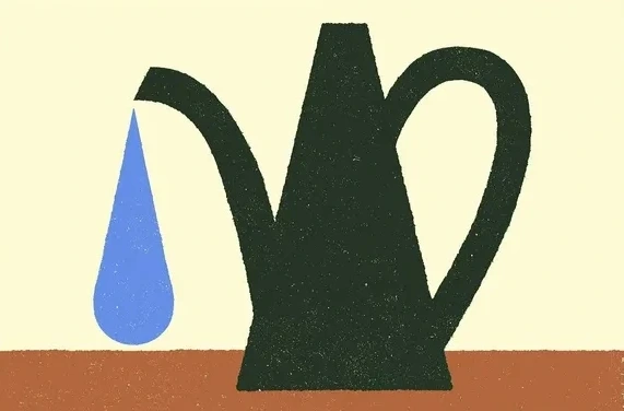 Green Watering Can