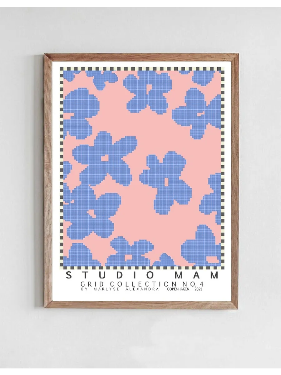 Grid Collection No 4 Cornflower
